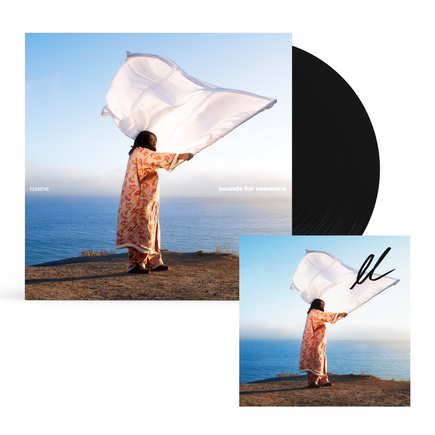 Sounds For Someone LP + Signed Art Card - Elmiene